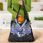 Custom Canterbury-Bankstown Bulldogs Grocery Bag Bulldog Warrior Polynesia Islander Rugby Mascot