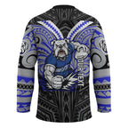 Custom Canterbury-Bankstown Bulldogs Hockey Jersey Bulldog Warrior Polynesia Islander Rugby Mascot