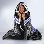 Custom Canterbury-Bankstown Bulldogs Hooded Blanket Bulldog Warrior Polynesia Islander Rugby Mascot