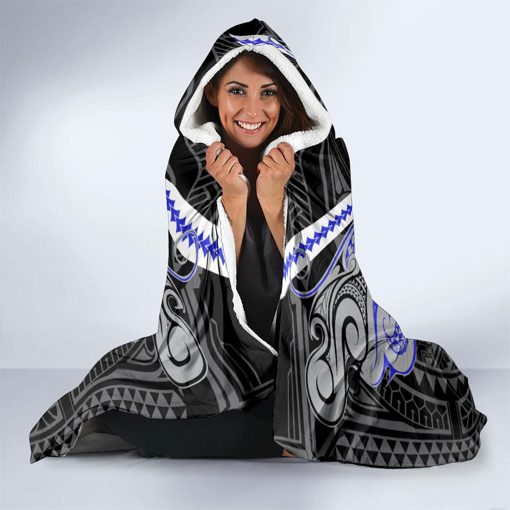 Custom Canterbury-Bankstown Bulldogs Hooded Blanket Bulldog Warrior Polynesia Islander Rugby Mascot