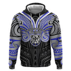 Custom Canterbury-Bankstown Bulldogs Hoodie Bulldog Warrior Polynesia Islander Rugby Mascot
