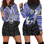 Custom Canterbury-Bankstown Bulldogs Hoodie Dress Bulldog Warrior Polynesia Islander Rugby Mascot