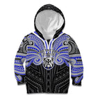 Custom Canterbury-Bankstown Bulldogs Kid Hoodie Bulldog Warrior Polynesia Islander Rugby Mascot