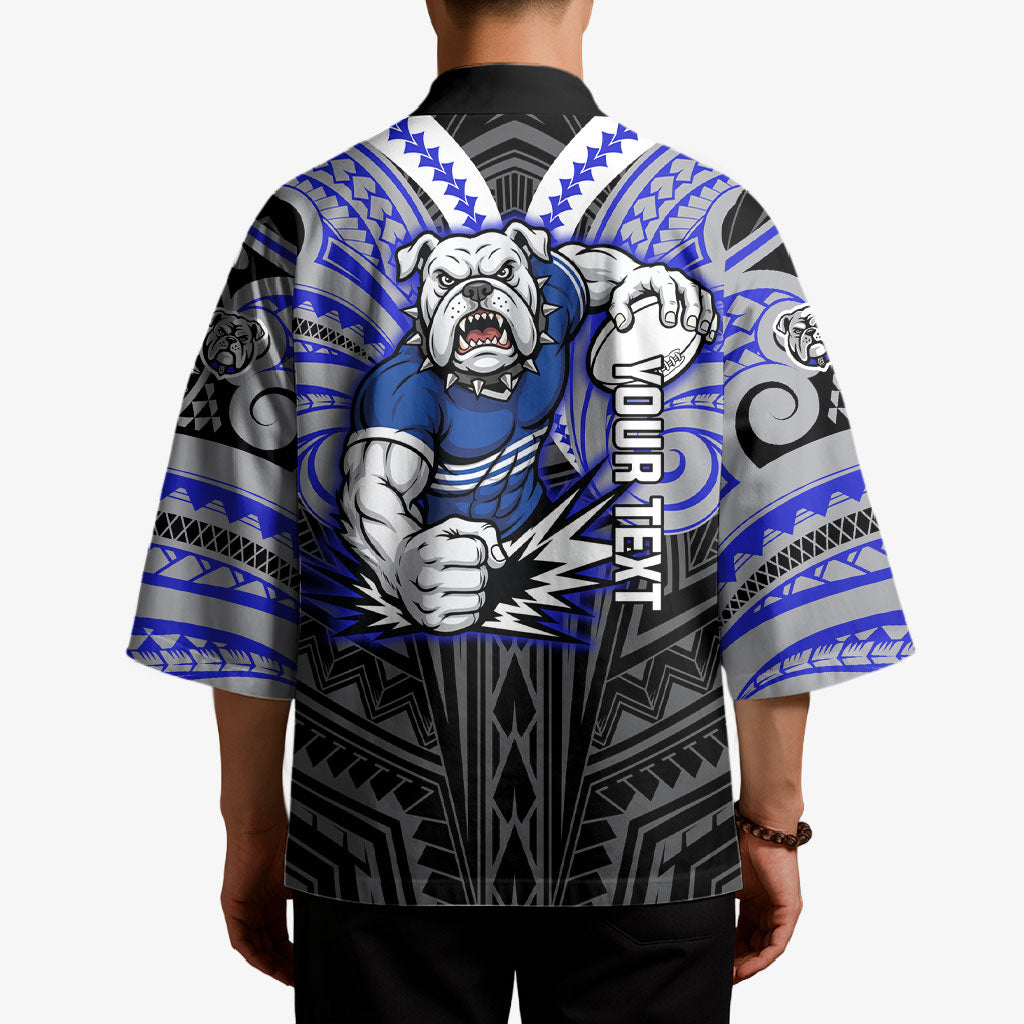 Custom Canterbury-Bankstown Bulldogs Kimono Bulldog Warrior Polynesia Islander Rugby Mascot