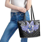 Custom Canterbury-Bankstown Bulldogs Leather Tote Bag Bulldog Warrior Polynesia Islander Rugby Mascot