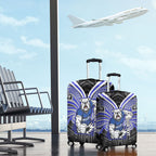 Custom Canterbury-Bankstown Bulldogs Luggage Cover Bulldog Warrior Polynesia Islander Rugby Mascot