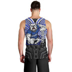 Custom Canterbury-Bankstown Bulldogs Men Tank Top Bulldog Warrior Polynesia Islander Rugby Mascot