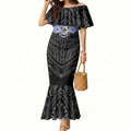 Custom Canterbury-Bankstown Bulldogs Mermaid Dress Bulldog Warrior Polynesia Islander Rugby Mascot
