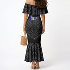 Custom Canterbury-Bankstown Bulldogs Mermaid Dress Bulldog Warrior Polynesia Islander Rugby Mascot