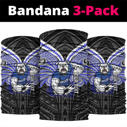Custom Canterbury-Bankstown Bulldogs Neck Gaiter Bulldog Warrior Polynesia Islander Rugby Mascot