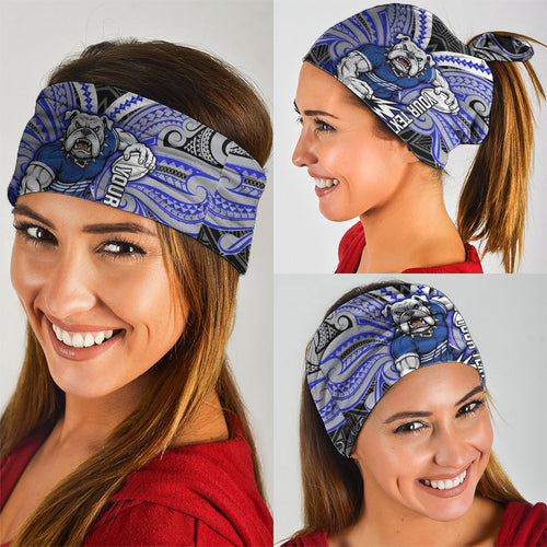 Custom Canterbury-Bankstown Bulldogs Neck Gaiter Bulldog Warrior Polynesia Islander Rugby Mascot