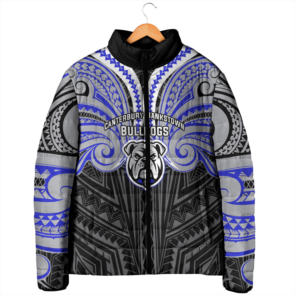 Custom Canterbury-Bankstown Bulldogs Padded Jacket Bulldog Warrior Polynesia Islander Rugby Mascot