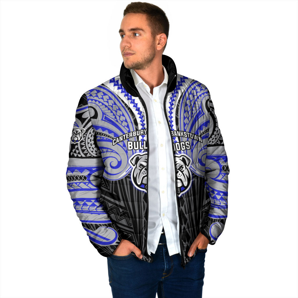 Custom Canterbury-Bankstown Bulldogs Padded Jacket Bulldog Warrior Polynesia Islander Rugby Mascot