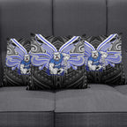 Custom Canterbury-Bankstown Bulldogs Pillow Cover Bulldog Warrior Polynesia Islander Rugby Mascot