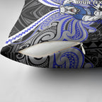 Custom Canterbury-Bankstown Bulldogs Pillow Cover Bulldog Warrior Polynesia Islander Rugby Mascot