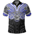 Custom Canterbury-Bankstown Bulldogs Polo Shirt Bulldog Warrior Polynesia Islander Rugby Mascot