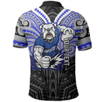 Custom Canterbury-Bankstown Bulldogs Polo Shirt Bulldog Warrior Polynesia Islander Rugby Mascot