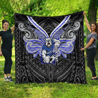 Custom Canterbury-Bankstown Bulldogs Quilt Bulldog Warrior Polynesia Islander Rugby Mascot