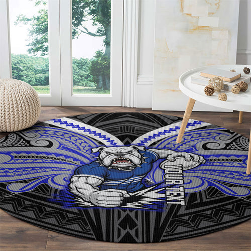 Custom Canterbury-Bankstown Bulldogs Round Carpet Bulldog Warrior Polynesia Islander Rugby Mascot