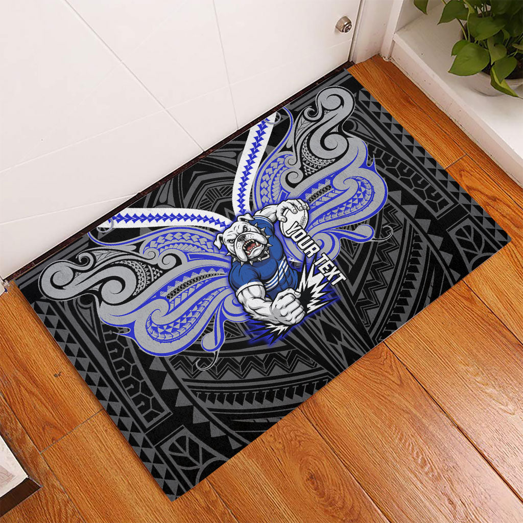 Custom Canterbury-Bankstown Bulldogs Rubber Doormat Bulldog Warrior Polynesia Islander Rugby Mascot