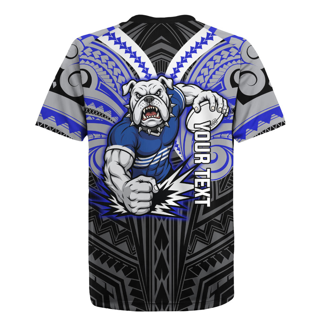 Custom Canterbury-Bankstown Bulldogs Rugby Jersey Bulldog Warrior Polynesia Islander Rugby Mascot