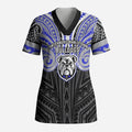 Custom Canterbury-Bankstown Bulldogs Scrub Top Bulldog Warrior Polynesia Islander Rugby Mascot