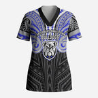 Custom Canterbury-Bankstown Bulldogs Scrub Top Bulldog Warrior Polynesia Islander Rugby Mascot