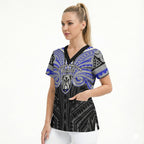 Custom Canterbury-Bankstown Bulldogs Scrub Top Bulldog Warrior Polynesia Islander Rugby Mascot