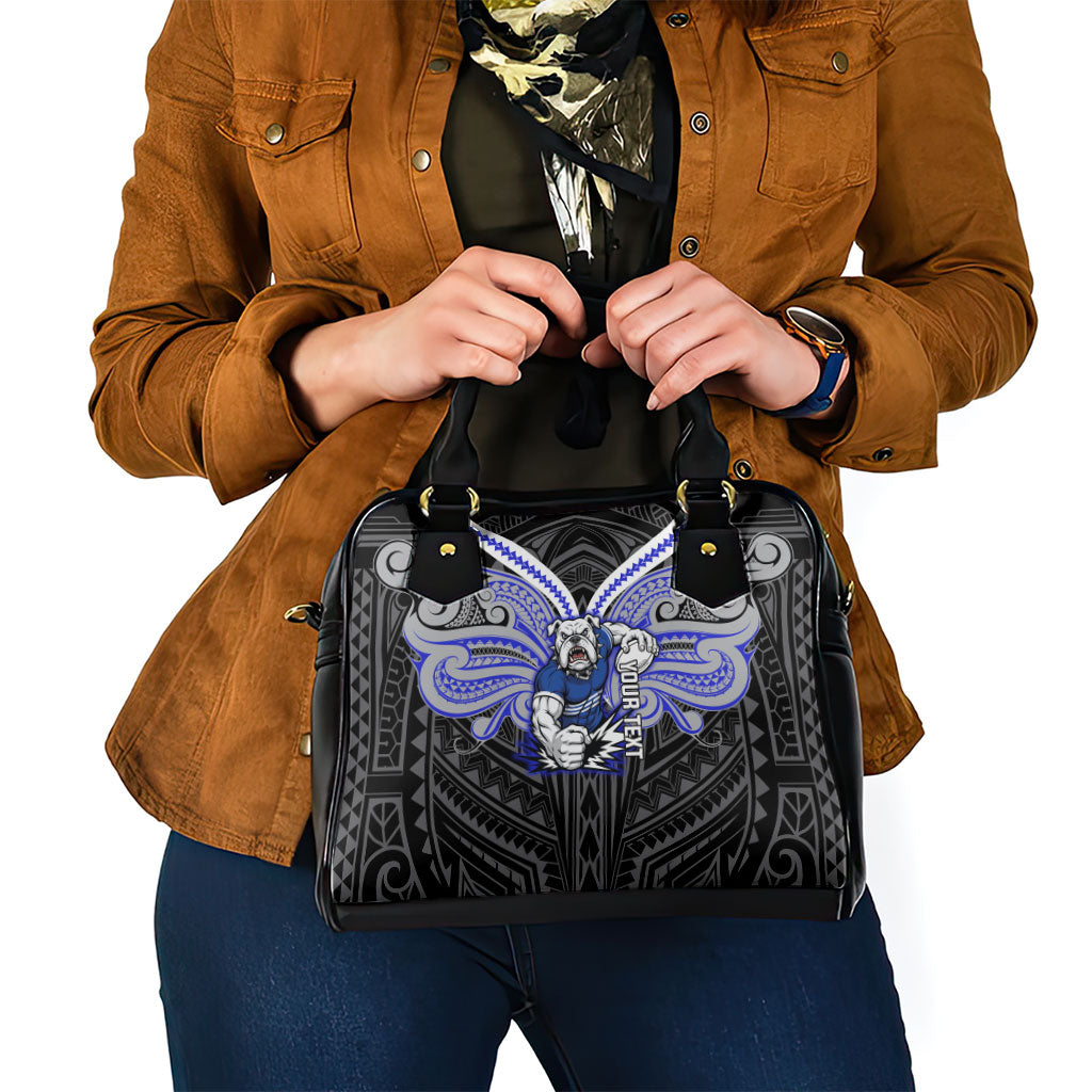 Custom Canterbury-Bankstown Bulldogs Shoulder Handbag Bulldog Warrior Polynesia Islander Rugby Mascot