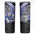 Custom Canterbury-Bankstown Bulldogs Skinny Tumbler Bulldog Warrior Polynesia Islander Rugby Mascot