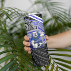 Custom Canterbury-Bankstown Bulldogs Skinny Tumbler Bulldog Warrior Polynesia Islander Rugby Mascot
