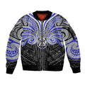 Custom Canterbury-Bankstown Bulldogs Sleeve Zip Bomber Jacket Bulldog Warrior Polynesia Islander Rugby Mascot