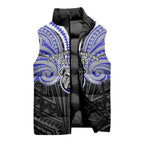 Custom Canterbury-Bankstown Bulldogs Sleeveless Puffer Jacket Bulldog Warrior Polynesia Islander Rugby Mascot