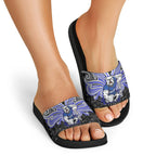 Custom Canterbury-Bankstown Bulldogs Slide Sandals Bulldog Warrior Polynesia Islander Rugby Mascot
