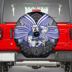 Custom Canterbury-Bankstown Bulldogs Spare Tire Cover Bulldog Warrior Polynesia Islander Rugby Mascot