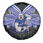 Custom Canterbury-Bankstown Bulldogs Spare Tire Cover Bulldog Warrior Polynesia Islander Rugby Mascot