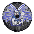 Custom Canterbury-Bankstown Bulldogs Spare Tire Cover Bulldog Warrior Polynesia Islander Rugby Mascot
