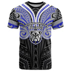 Custom Canterbury-Bankstown Bulldogs T Shirt Bulldog Warrior Polynesia Islander Rugby Mascot