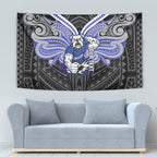 Custom Canterbury-Bankstown Bulldogs Tapestry Bulldog Warrior Polynesia Islander Rugby Mascot