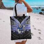 Custom Canterbury-Bankstown Bulldogs Tote Bag Bulldog Warrior Polynesia Islander Rugby Mascot