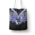 Custom Canterbury-Bankstown Bulldogs Tote Bag Bulldog Warrior Polynesia Islander Rugby Mascot