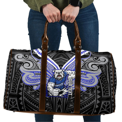 Custom Canterbury-Bankstown Bulldogs Travel Bag Bulldog Warrior Polynesia Islander Rugby Mascot