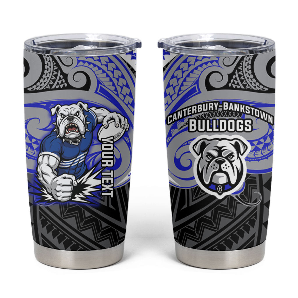 Custom Canterbury-Bankstown Bulldogs Tumbler Cup Bulldog Warrior Polynesia Islander Rugby Mascot
