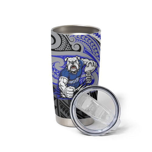Custom Canterbury-Bankstown Bulldogs Tumbler Cup Bulldog Warrior Polynesia Islander Rugby Mascot