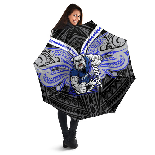 Custom Canterbury-Bankstown Bulldogs Umbrella Bulldog Warrior Polynesia Islander Rugby Mascot