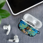 Custom Gold Coast Titans AirPods Case Titan Warrior Polynesia Islander Rugby Mascot