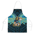 Custom Gold Coast Titans Apron Titan Warrior Polynesia Islander Rugby Mascot