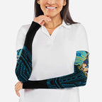 Custom Gold Coast Titans Arm Sleeves Titan Warrior Polynesia Islander Rugby Mascot