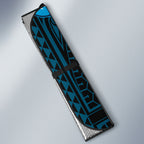 Custom Gold Coast Titans Auto Sun Shade Titan Warrior Polynesia Islander Rugby Mascot