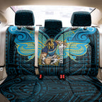 Custom Gold Coast Titans Back Car Seat Cover Titan Warrior Polynesia Islander Rugby Mascot